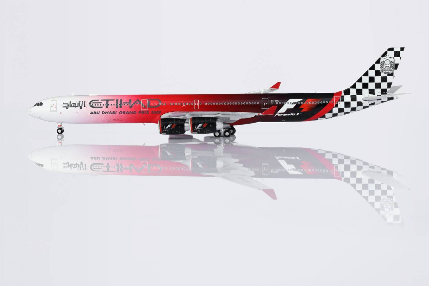 HX Models 1:400 Etihad Airways Airbus A340-500 A6-EHJ "F1" HY346096