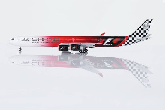 HX Models 1:400 Etihad Airways Airbus A340-600 A6-EHJ "F1" Flaps Down HY346096F