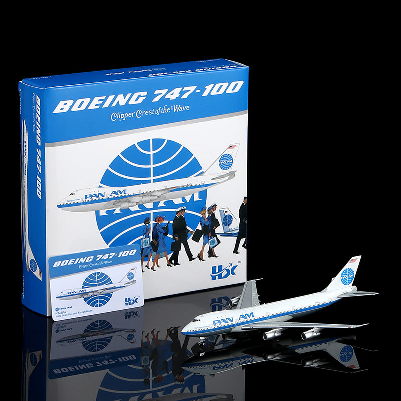 HX Models 1:400 Pan Am Boeing 747-100 N748PA "Clipper Crest of the Wave"