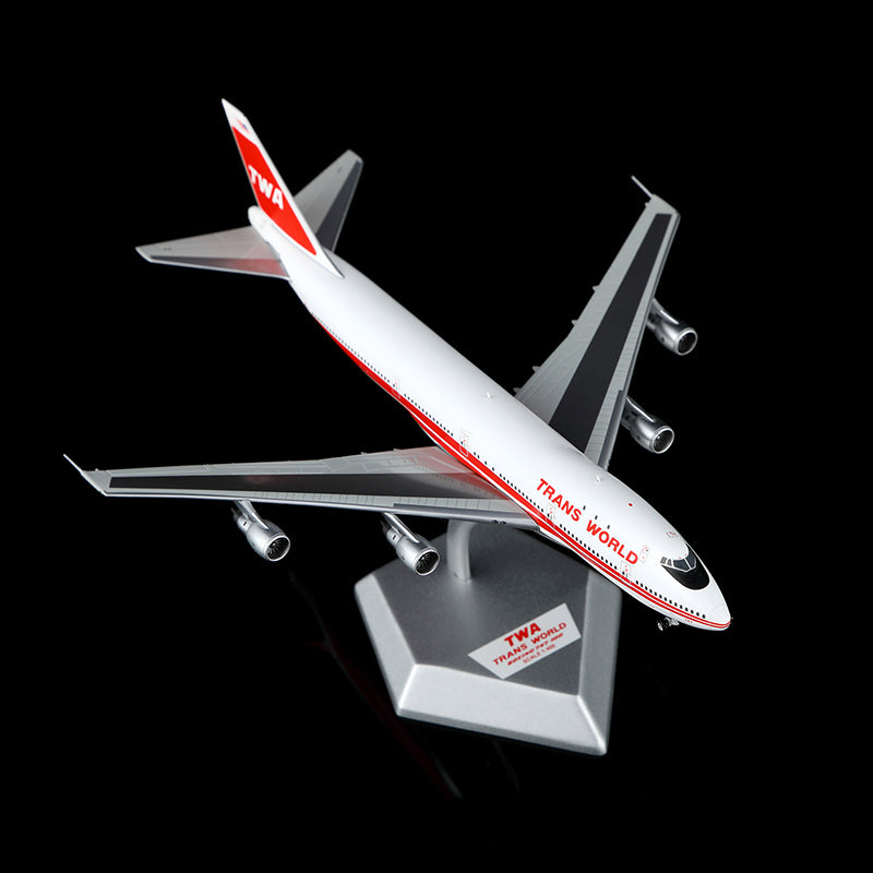 HX Models 1:400 Trans World Airlines (TWA) Boeing 747-100 N93107
