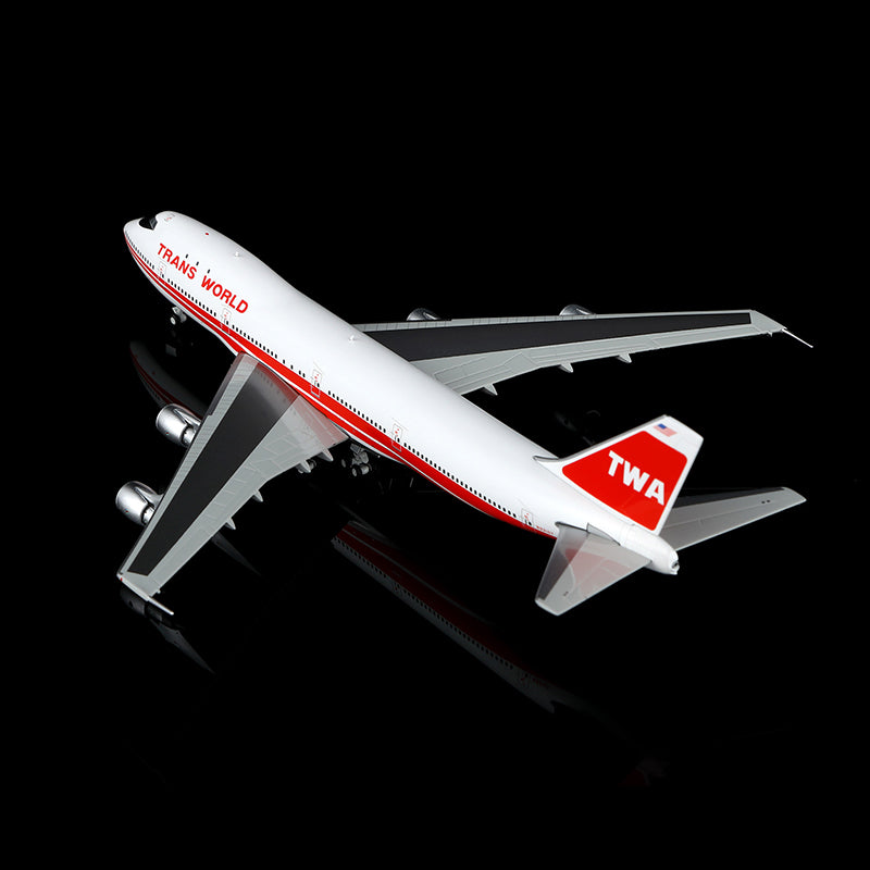 HX Models 1:400 Trans World Airlines (TWA) Boeing 747-100 N93107