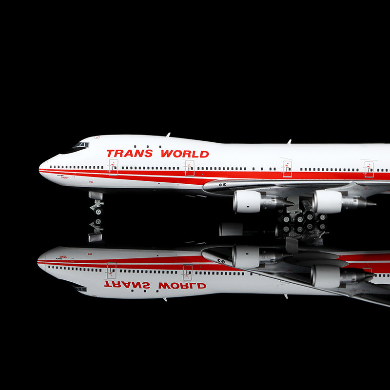 HX Models 1:400 Trans World Airlines (TWA) Boeing 747-100 N93105