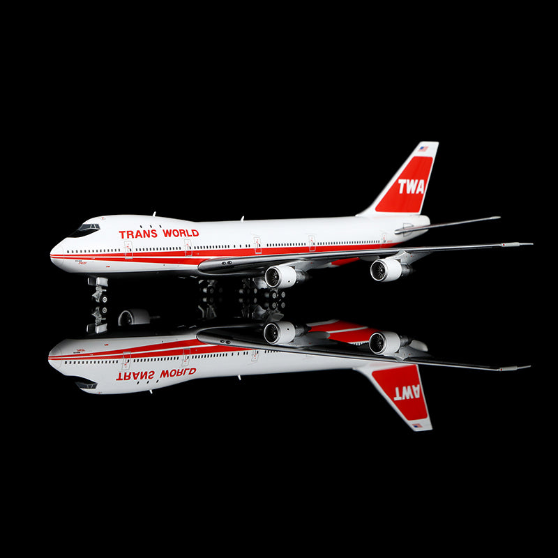 HX Models 1:400 Trans World Airlines (TWA) Boeing 747-100 N93105