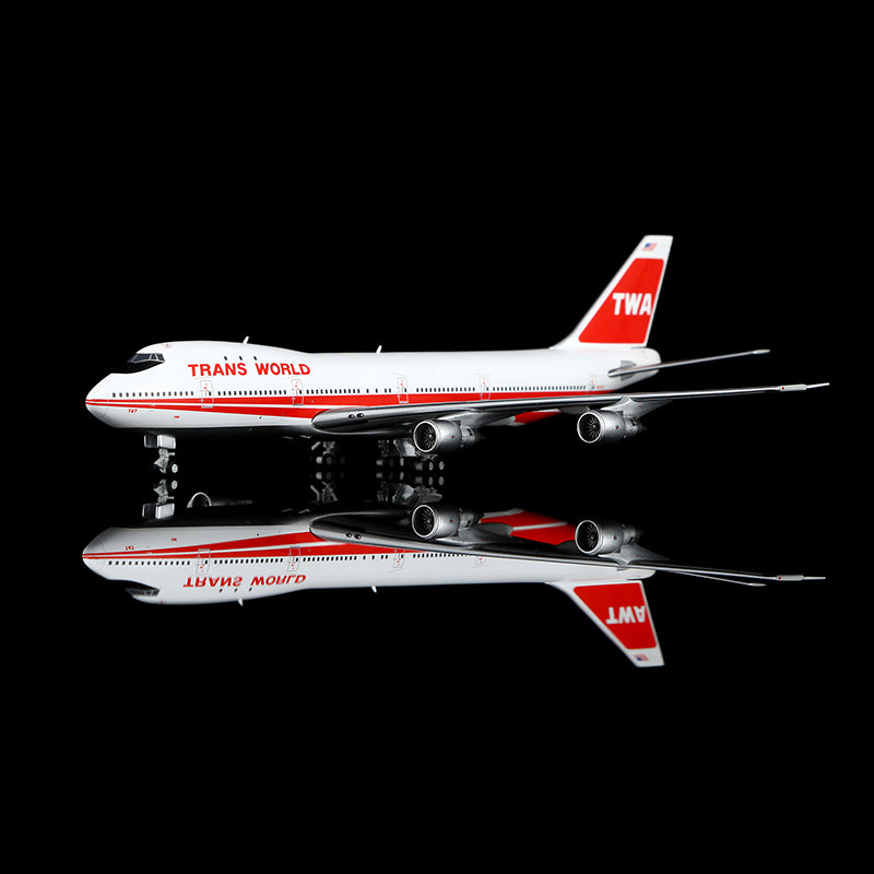 HX Models 1:400 Trans World Airlines (TWA) Boeing 747-100 N93107