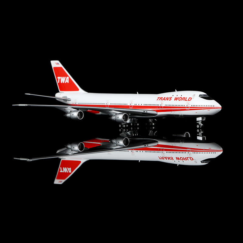 HX Models 1:400 Trans World Airlines (TWA) Boeing 747-100 N93107