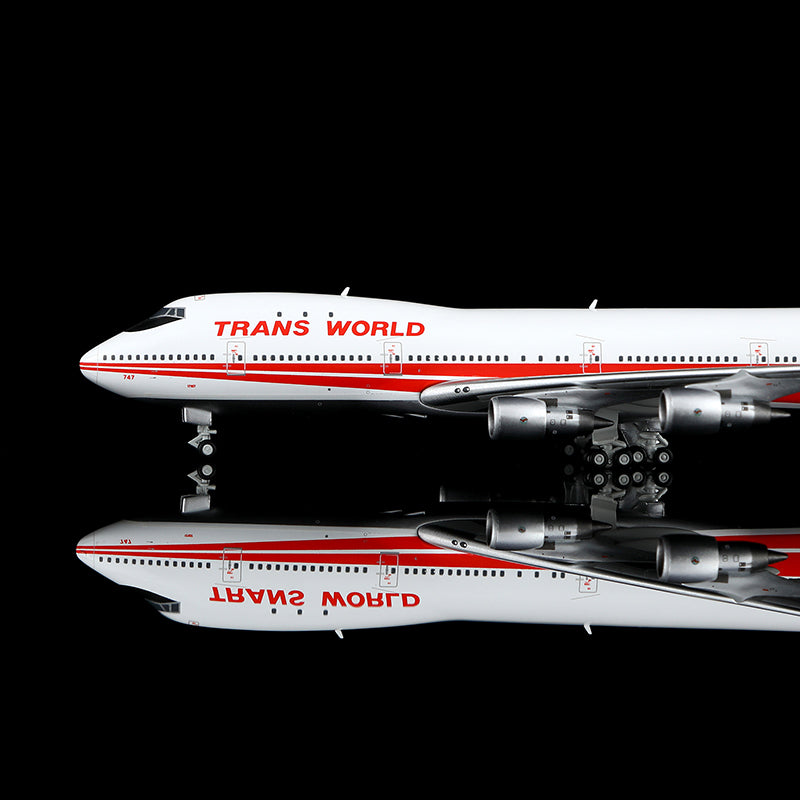 HX Models 1:400 Trans World Airlines (TWA) Boeing 747-100 N93107
