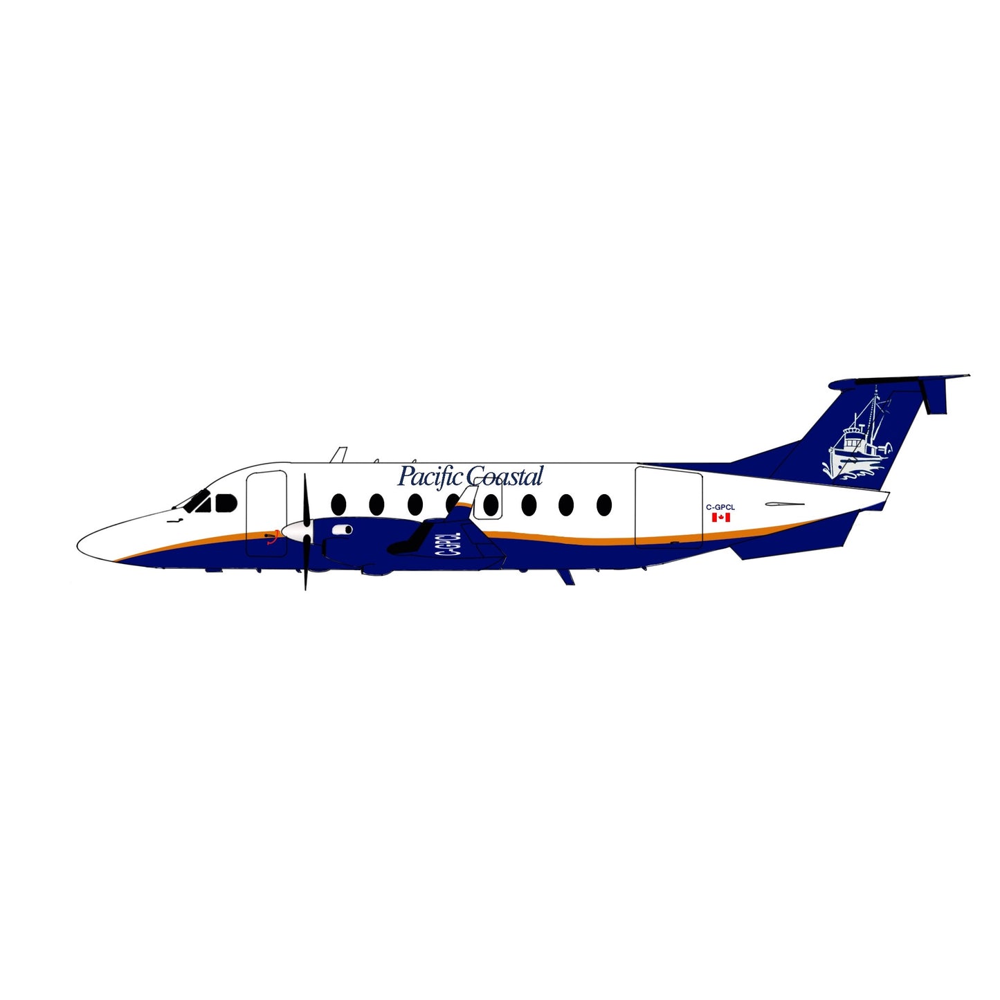3D Design Deck 1:200 Pacific Coastal Beechcraft 1900D C-GPCL "Boat" 155