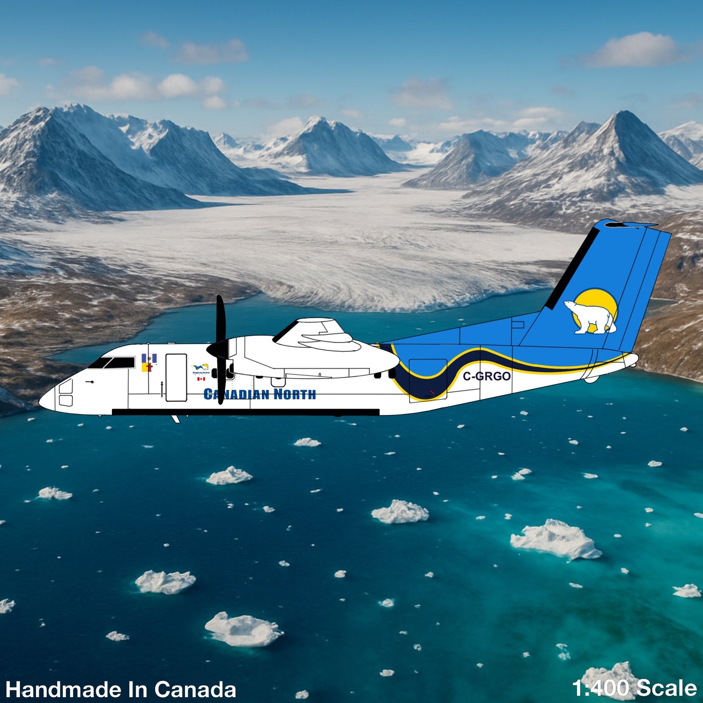 3D Design Deck 1:400 Canadian North DHC Dash 8 Q100 C-GRGO 146