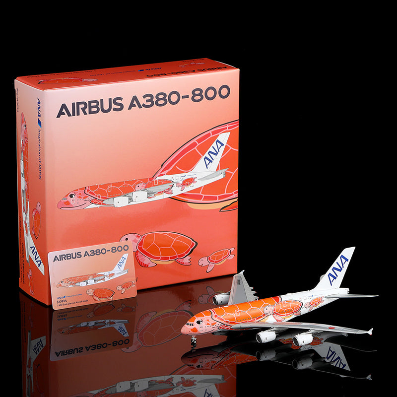 HX Models 1:400 All Nippon Airways (ANA) Airbus A380 JA383A "Flying Honu"