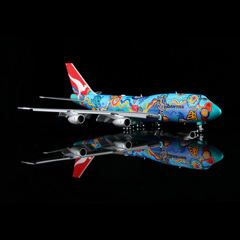 HX Models 1:400 Qantas Airways Boeing 747-300 VH-EBU Flaps Down "Nalanji Dreaming" B606501F