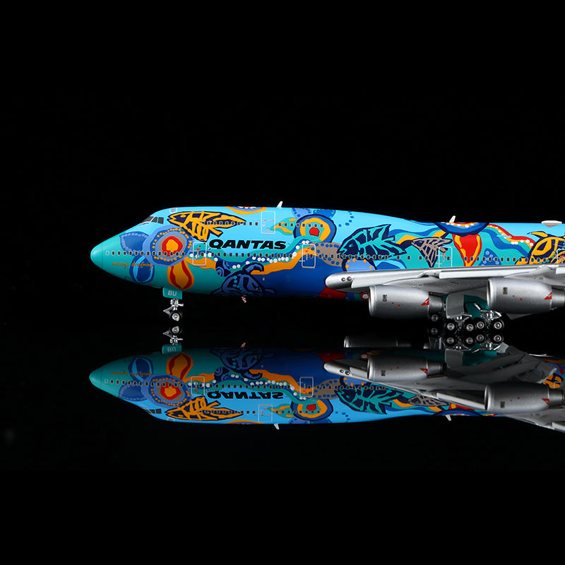HX Models 1:400 Qantas Airways Boeing 747-300 VH-EBU Flaps Down "Nalanji Dreaming" B606501F
