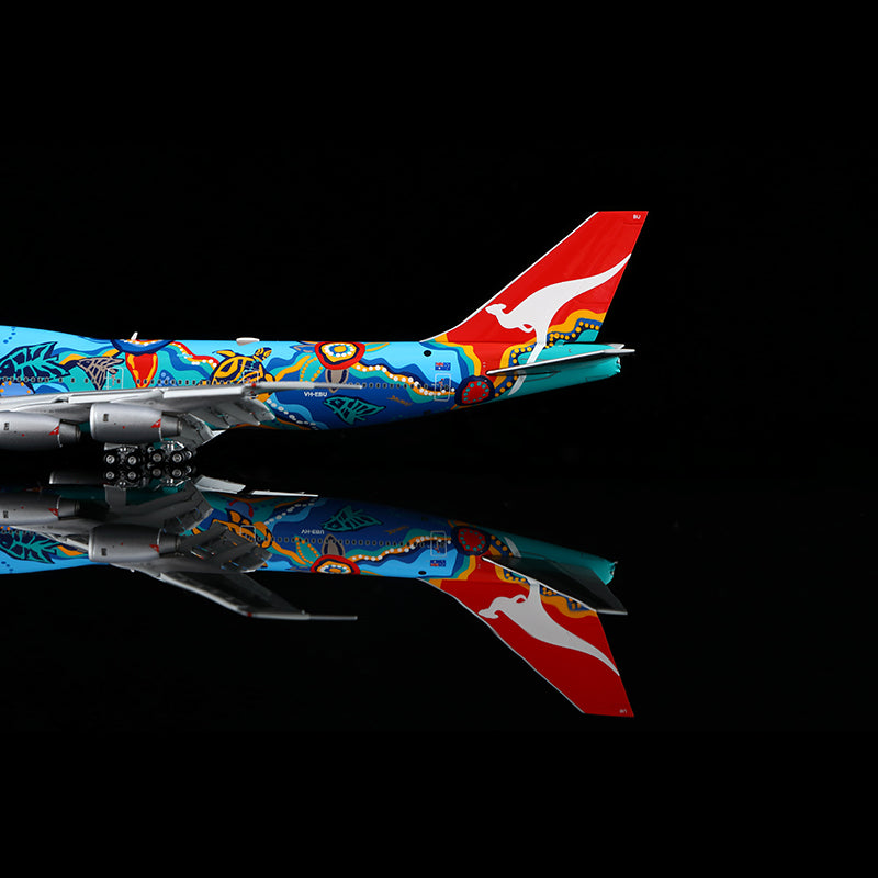 HX Models 1:400 Qantas Airways Boeing 747-300 VH-EBU Flaps Down "Nalanji Dreaming" B606501F