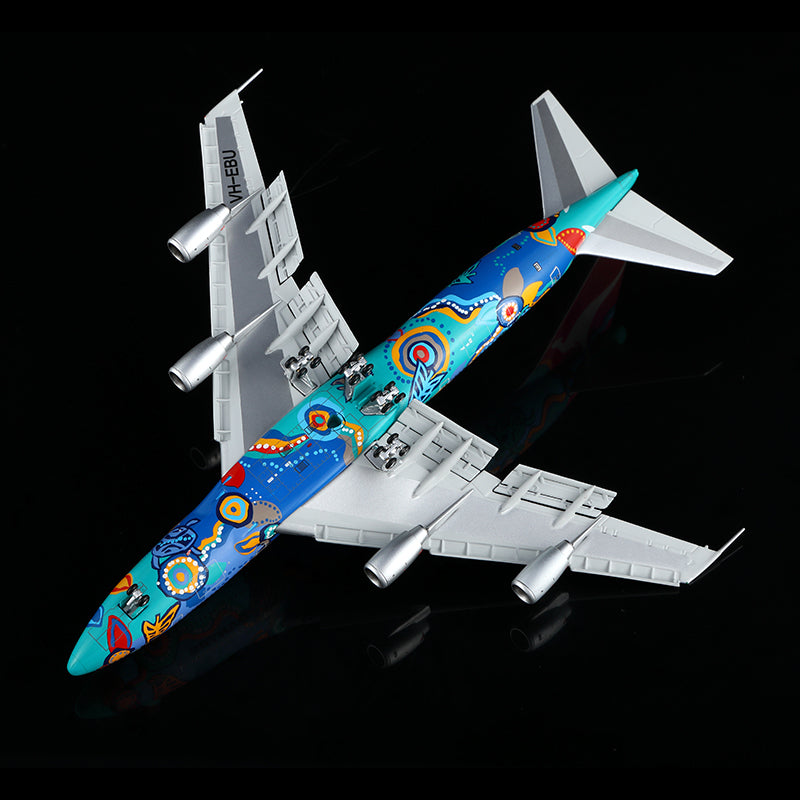 HX Models 1:400 Qantas Airways Boeing 747-300 VH-EBU Flaps Down "Nalanji Dreaming" B606501F