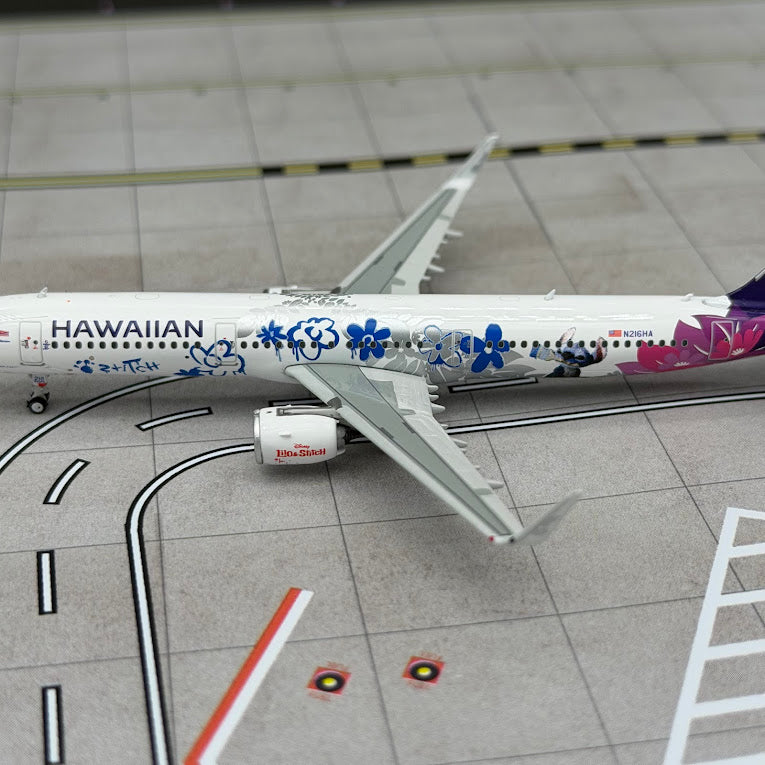 Phoenix Models 1:400 Hawaiian Airlines Airbus 321neo N216HA "Lilo & Stitch"