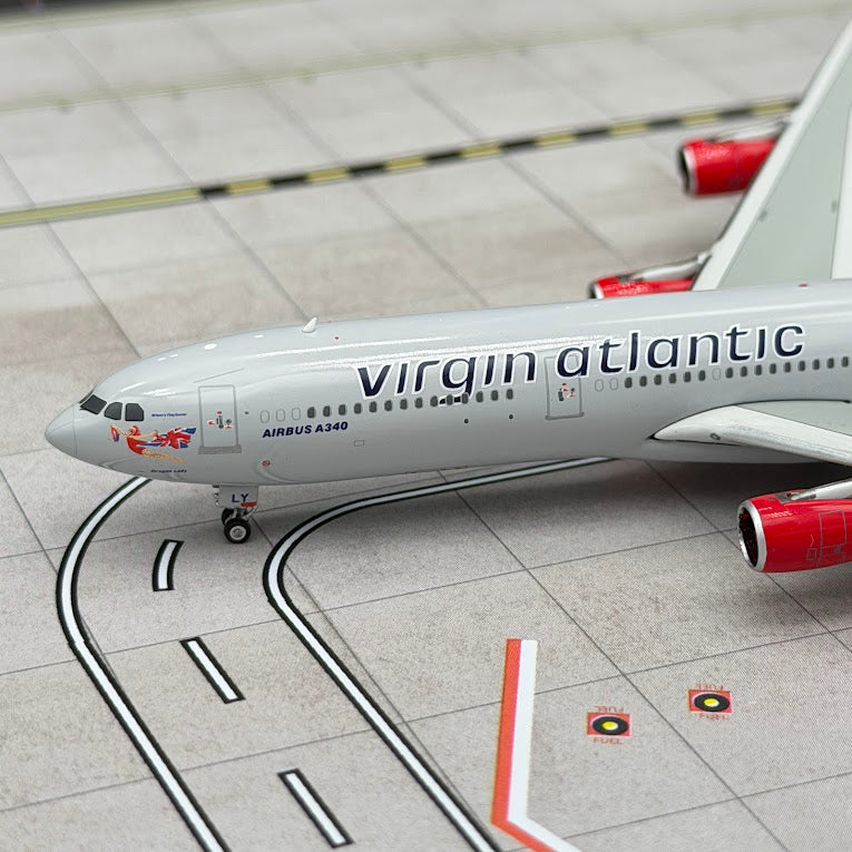 Phoenix Models 1:400 Virgin Atlantic Airbus A340-300 G-VFLY "Dragon Lady" 12034