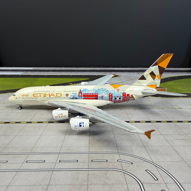 JC Wings 1:400 Etihad Airbus A380 A6-APE "Choose the United Kingdom"