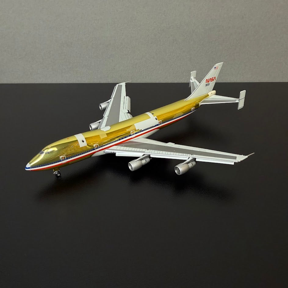 GOLDEN Patriot Models 1:400 NASA Boeing 747-123 (SCA) N905NA FLAPS DOWN with “Enterprise” Space Shuttle