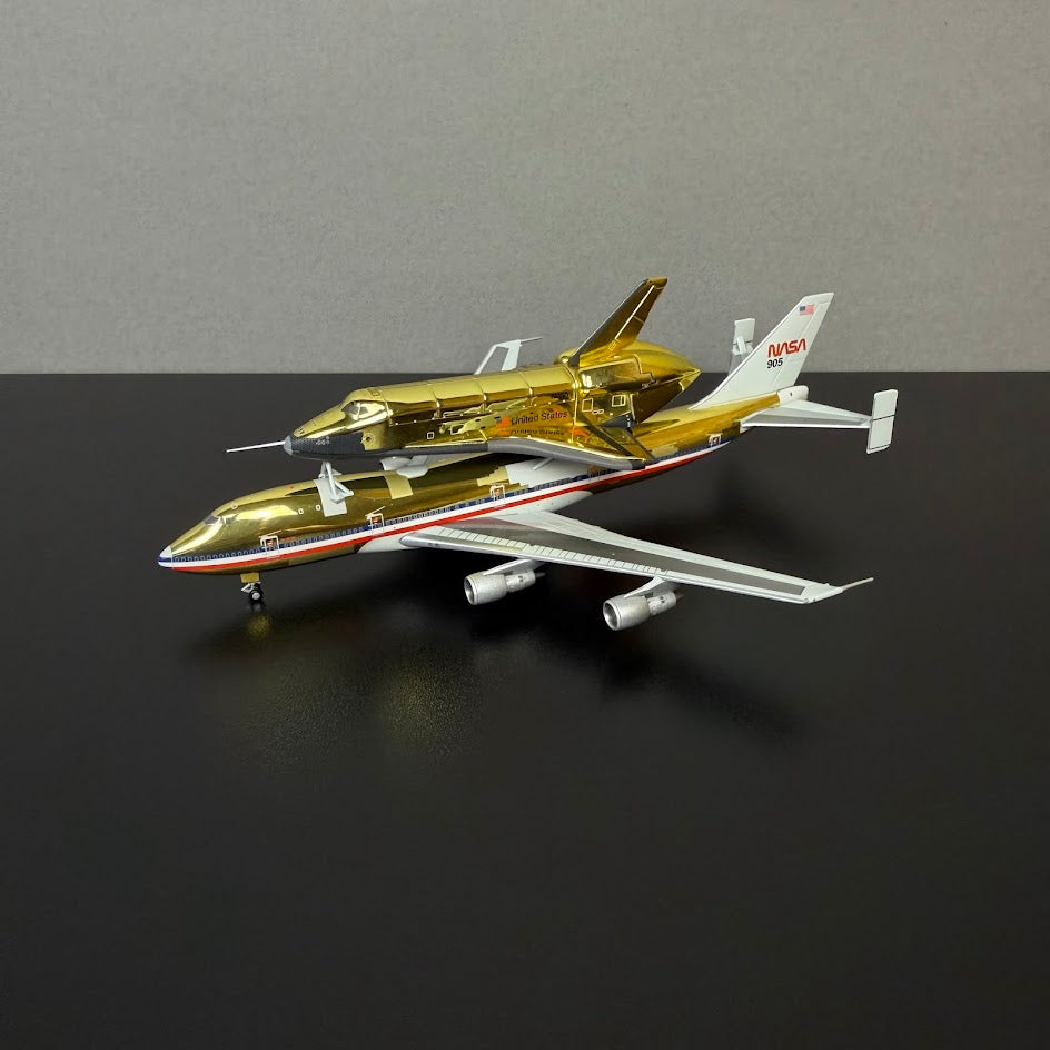 GOLDEN Patriot Models 1:400 NASA Boeing 747-123 (SCA) N905NA with “Enterprise” Space Shuttle