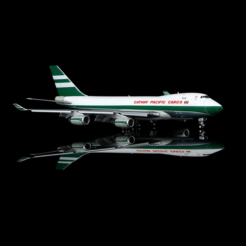 YY Wings 1:400 Cathay Pacific Boeing 747-400F VR-HUH Flaps Down YY74421F