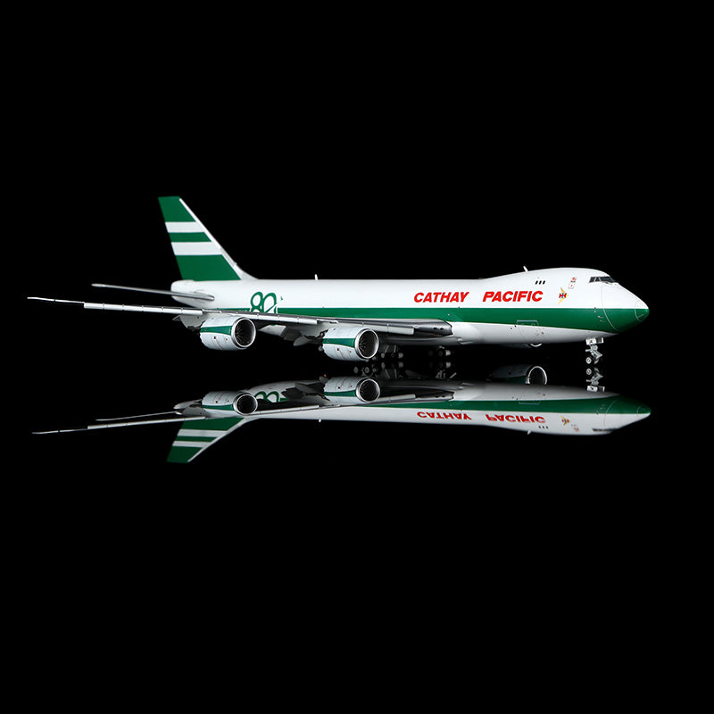 YY Wings 1:400 Cathay Pacific Cargo Boeing 747-8F B-LJE "80th Retro" Flaps Down YY74809F