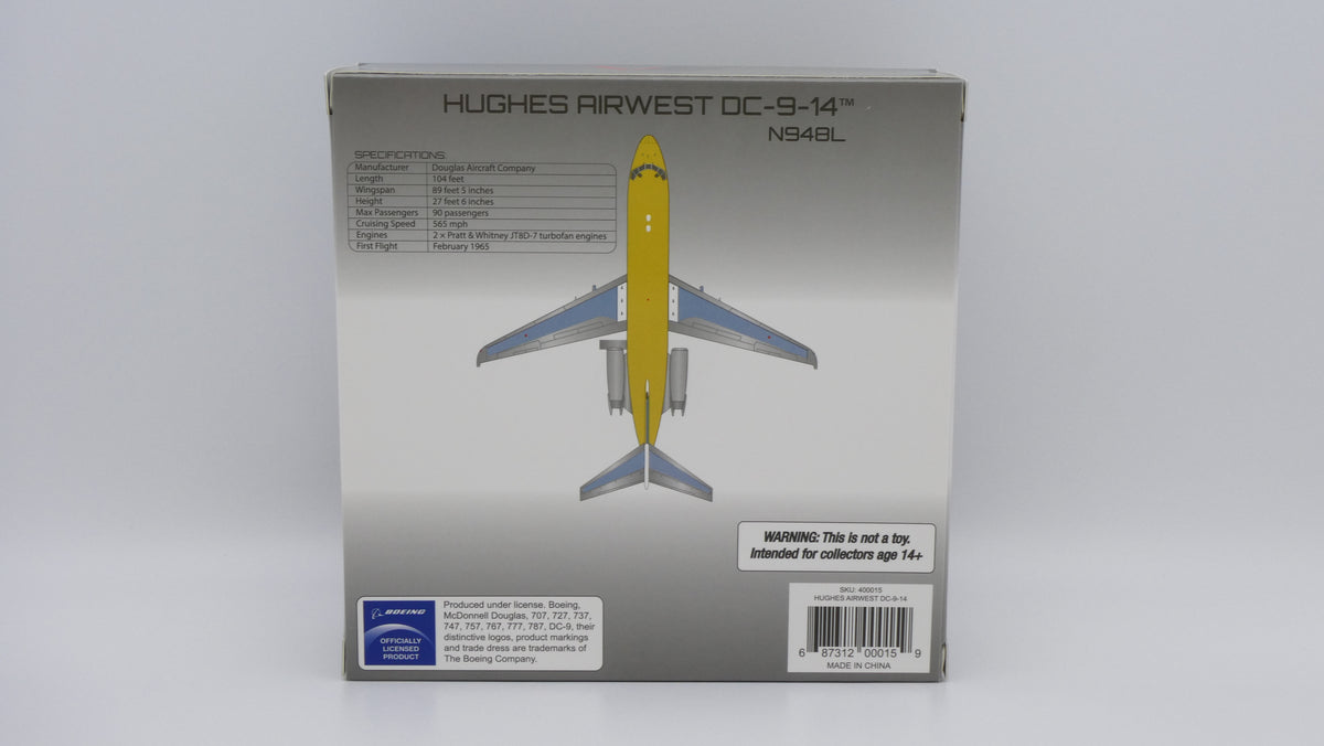 Pre-Order V1:400 Hughes Airwest McDonnell Douglas DC-9-14 N948L 400015