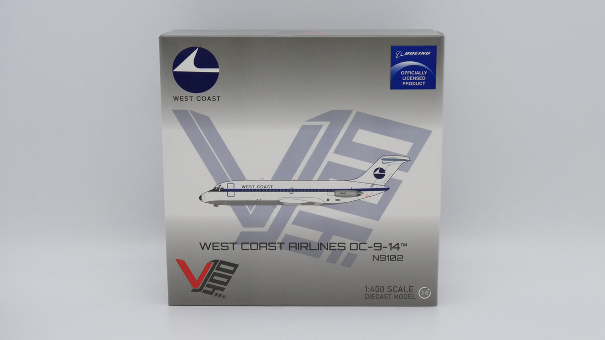 Pre-Order V1:400 West Coast Airlines McDonnell Douglas DC-9-14 N9102 400014