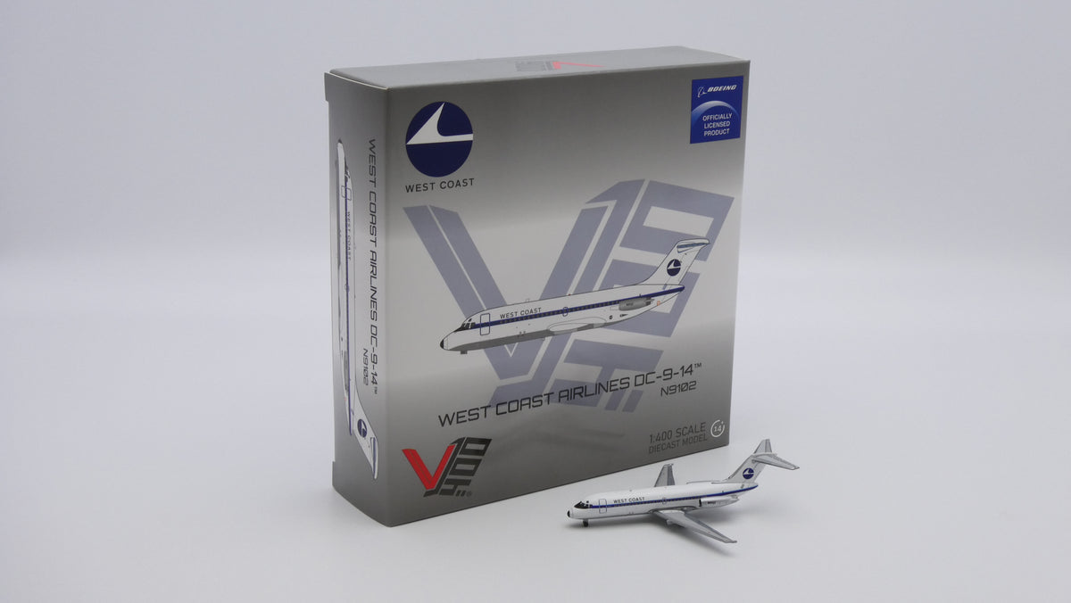 Pre-Order V1:400 West Coast Airlines McDonnell Douglas DC-9-14 N9102 400014