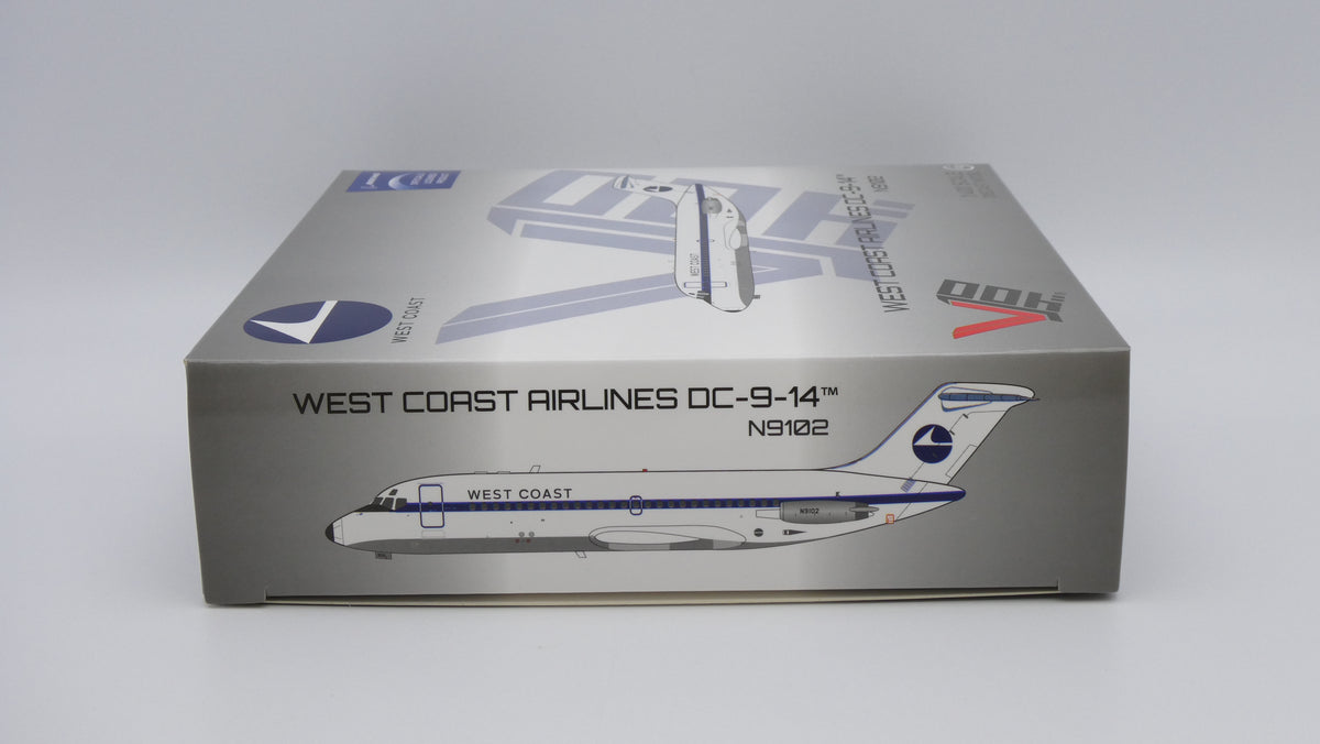 Pre-Order V1:400 West Coast Airlines McDonnell Douglas DC-9-14 N9102 400014