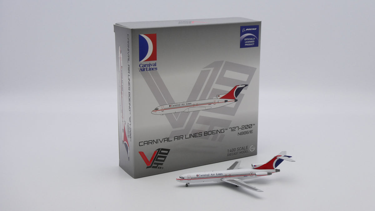 Pre-Order V1:400 Carnival Air Lines Boeing 727-200 N8861E 400023