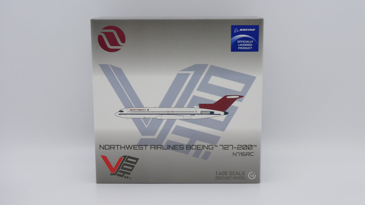 Pre-Order V1:400 Northwest Airlines Boeing 727-200 N716RC 400025