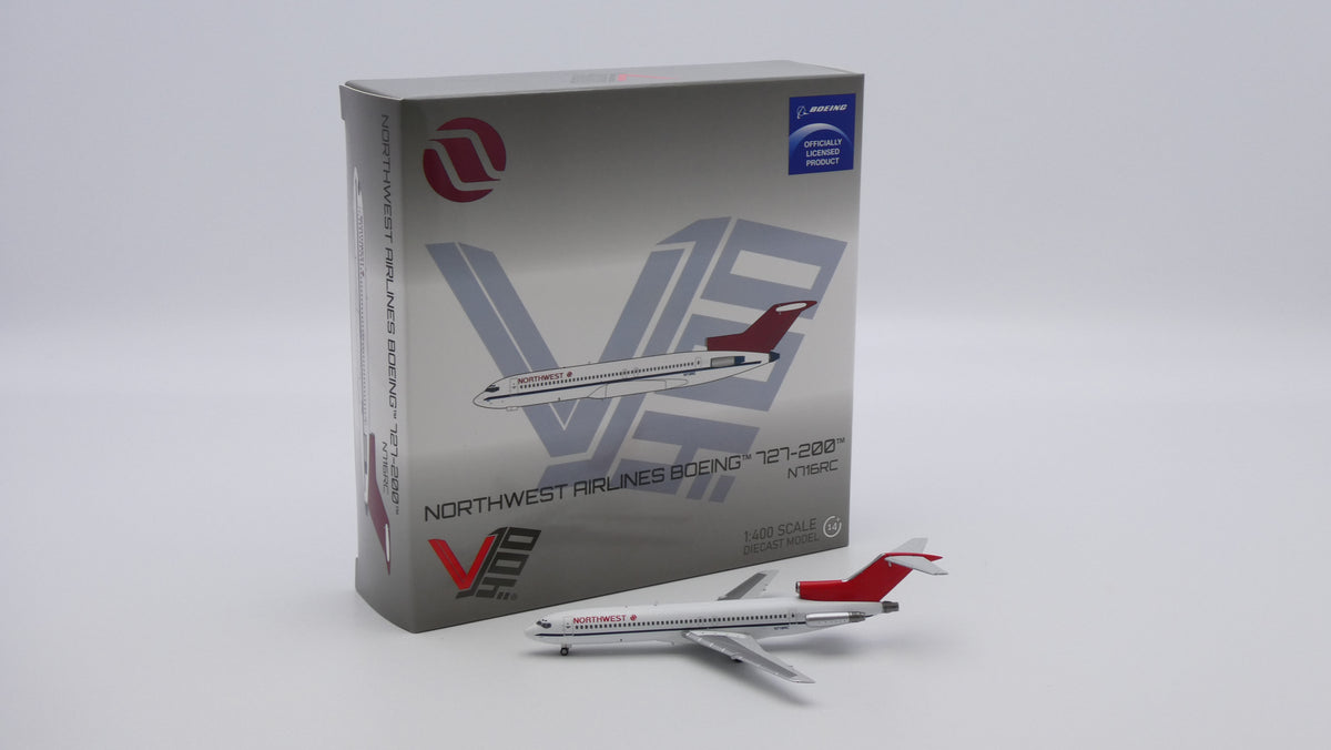 Pre-Order V1:400 Northwest Airlines Boeing 727-200 N716RC 400025