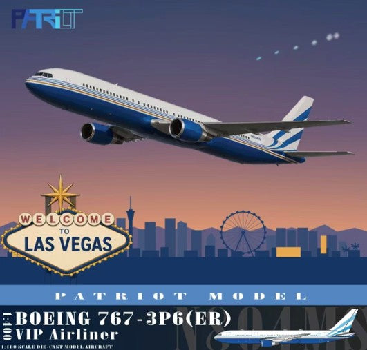 Pre-Order Patriot Model 1:400 Sands Corporation Boeing 767-3P6(ER) N804MS PT-400-026