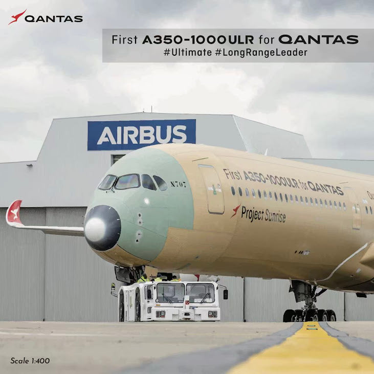 Pre-Order Kylin Model 1:400 Qantas Airbus A350-1000 F-WULR "Project Sunrise" K35KQFA01