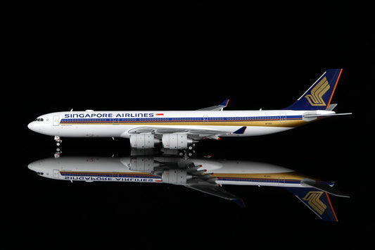 HX Models 1:400 Singapore Airlines Airbus A340-500 9V-SGA Flaps Down A530101F