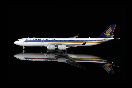 HX Models 1:400 Singapore Airlines Airbus A340-500 9V-SGB Flaps Down A530102F