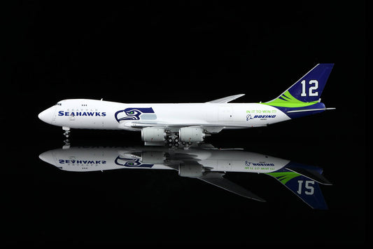 HX Models 1:400 Boeing 747-8F N841BA "Seattle Seahawks" B631007