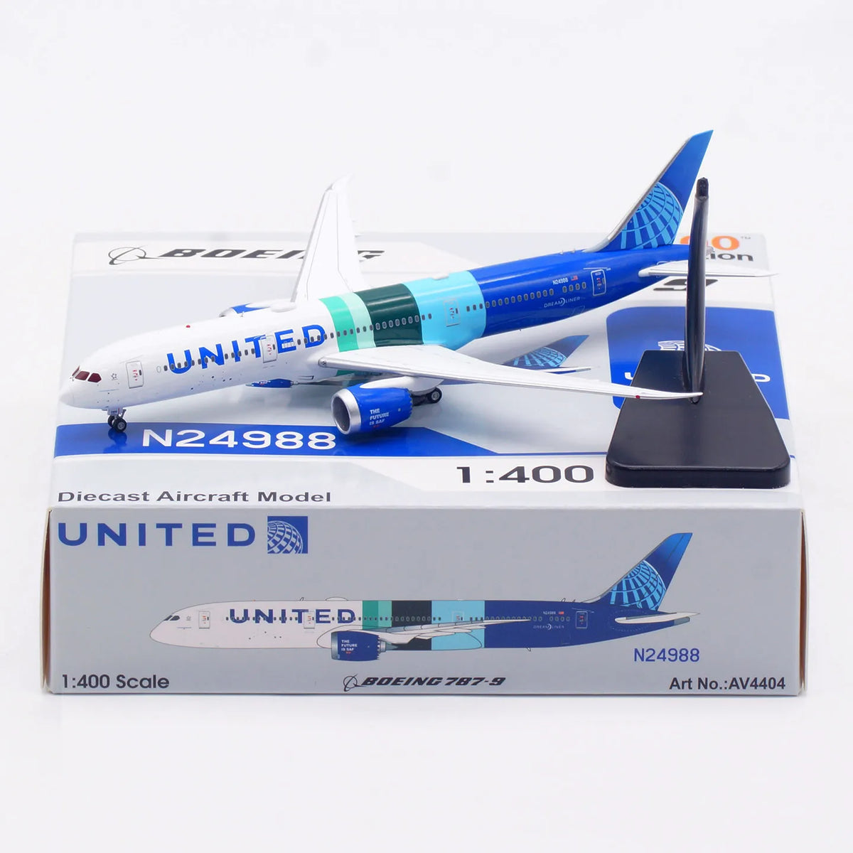 AV400 United Airlines Boeing 787-9 N24988 "The Future is SAF" AV4404
