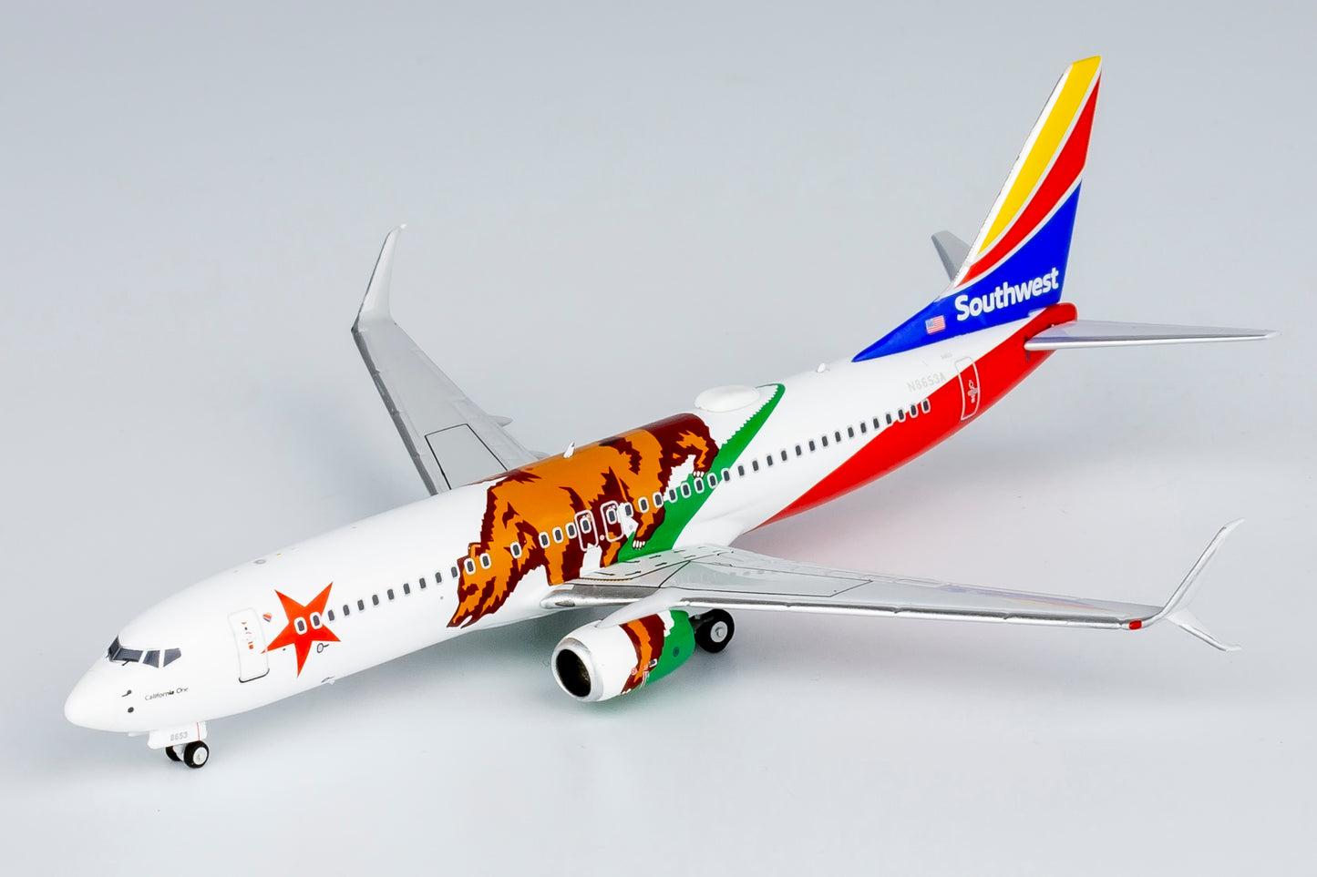 NG Models 1:400 Southwest Airlines Boeing 737-800 (scimitar) "California One" N8653A NG 58211