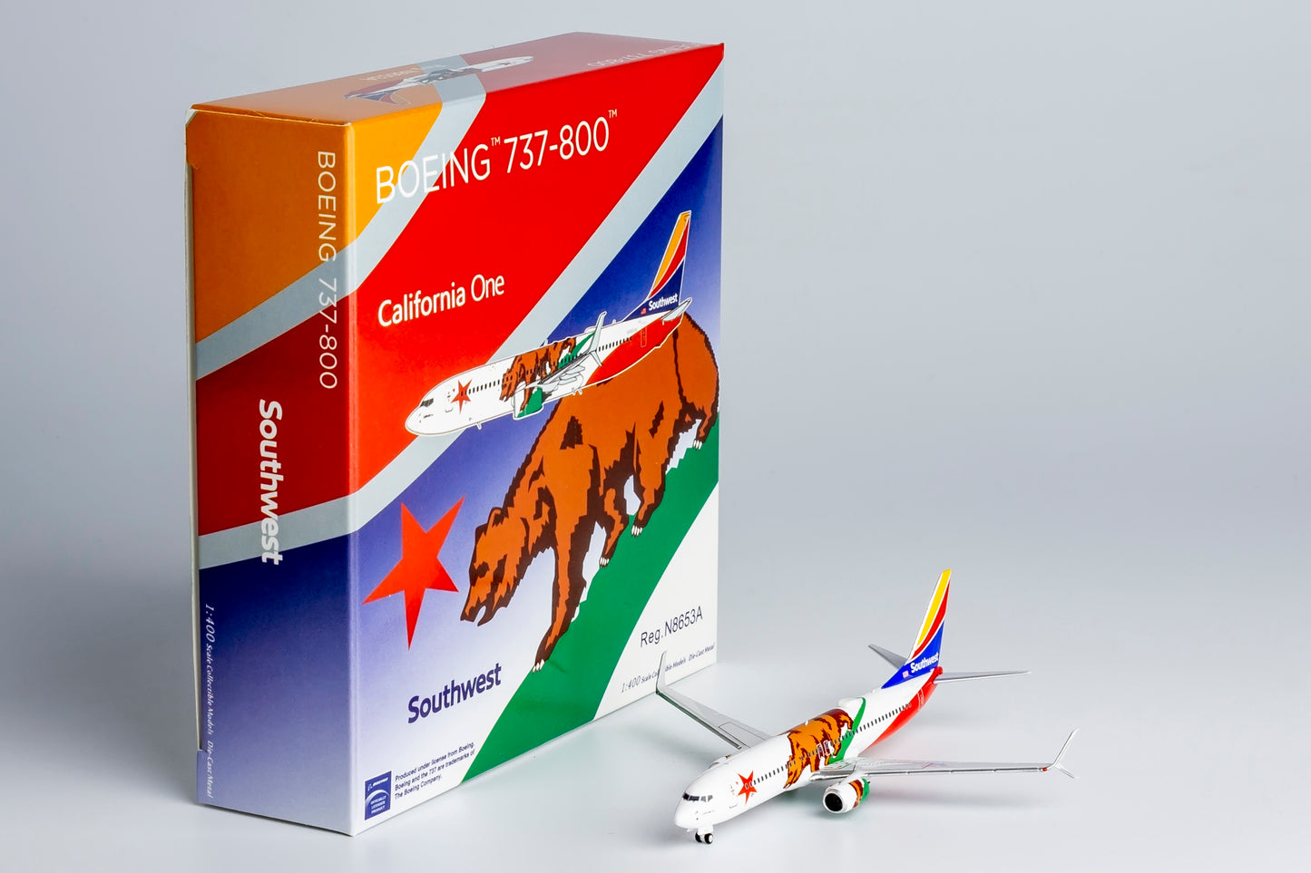 NG Models 1:400 Southwest Airlines Boeing 737-800 (scimitar) "California One" N8653A NG 58211