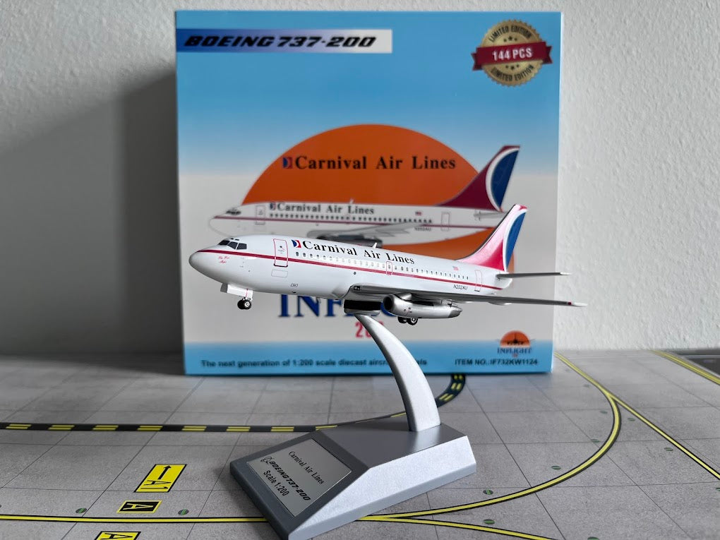 InFlight200 Carnival Air Lines Boeing 737-200 N202AU IF732KW1124