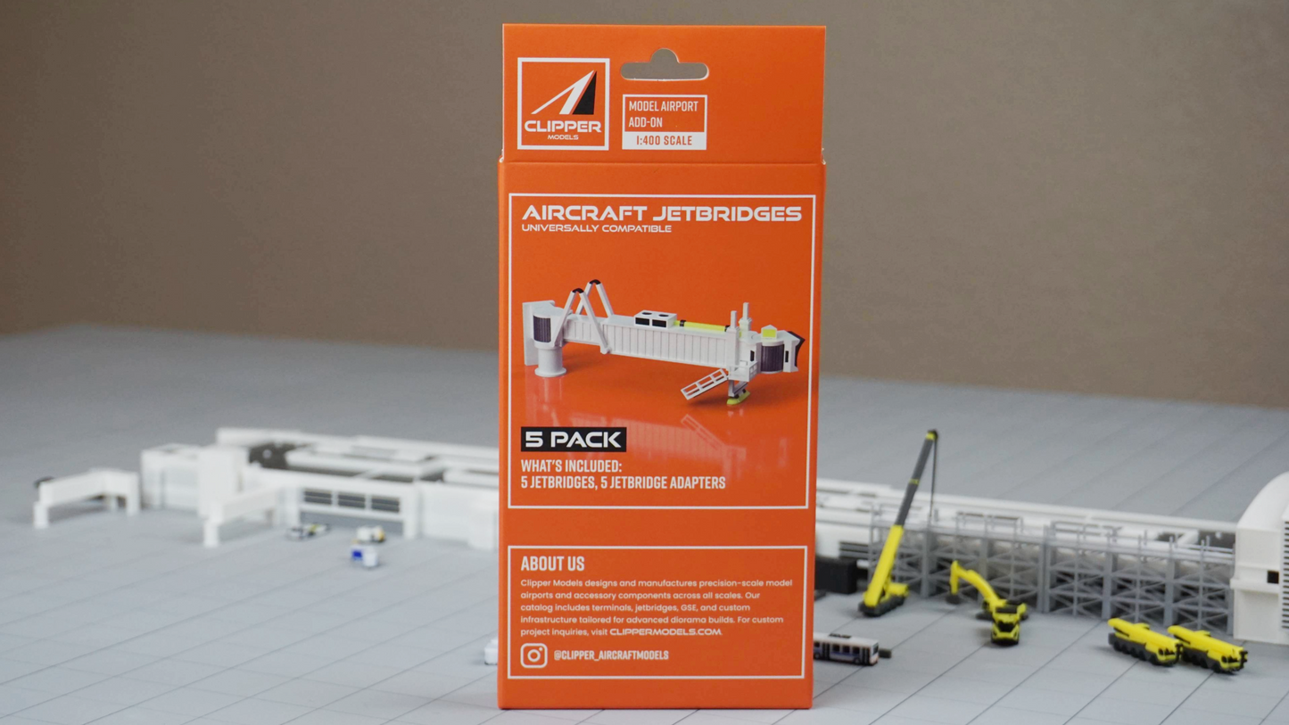 Pre-Order Clipper Models 1:400 Aircraft Jet Bridges - 5 Pack