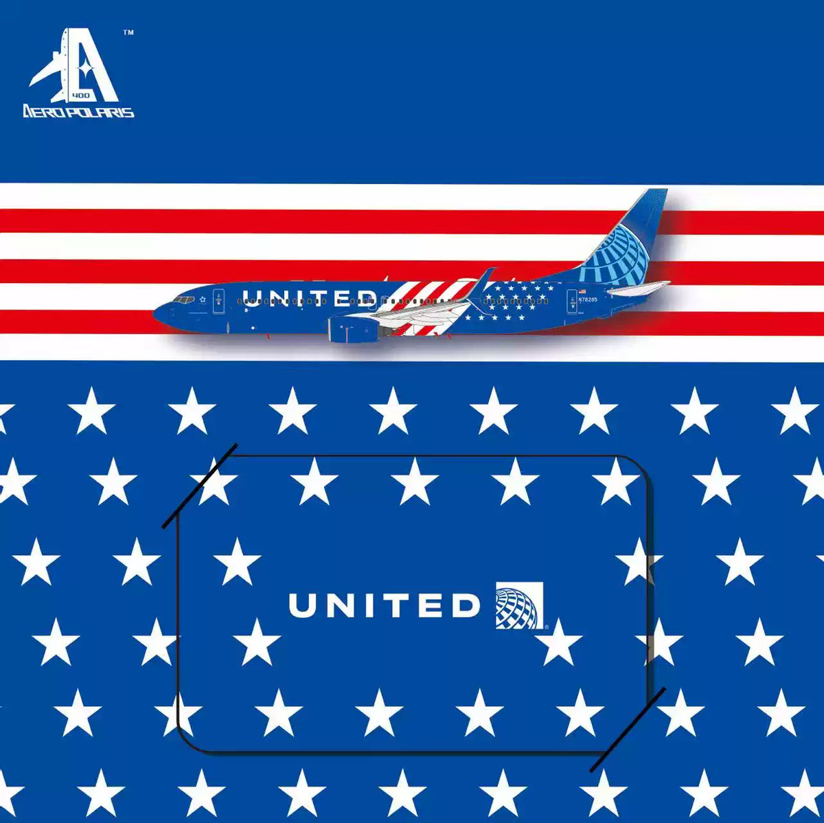 Pre-Order Aero Polaris 1:400 United Airlines Boeing 737-800 N78285 "America 250" HA7380063