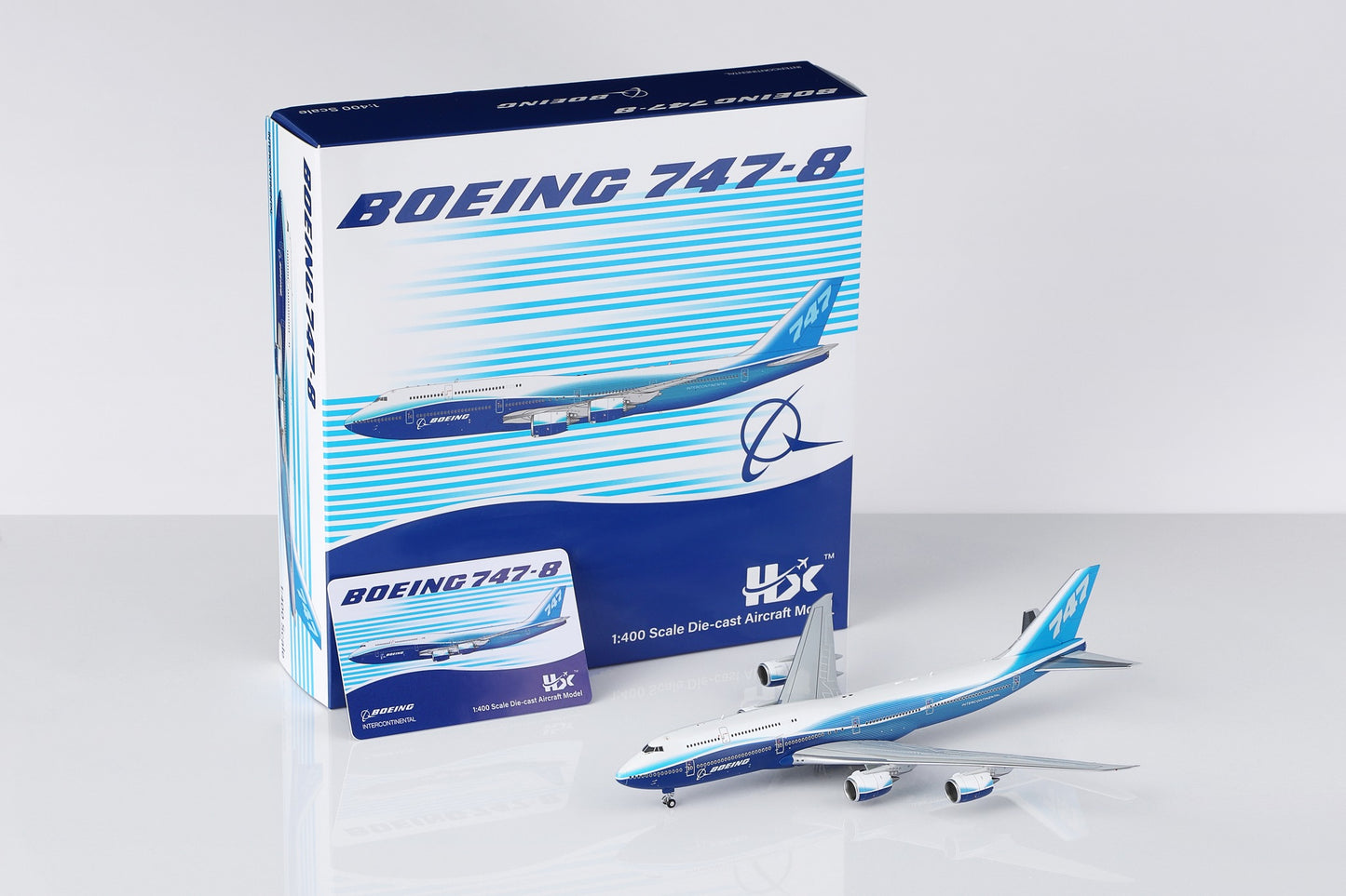 HX Models 1:400 Boeing Company 747-8 "Blue House Livery"