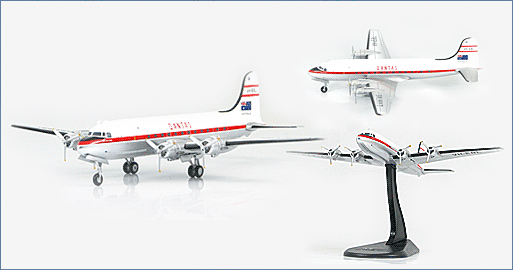 Hobby Master 1:200 Qantas Douglas DC-4 VH-EBL "Hong Kong Trader"