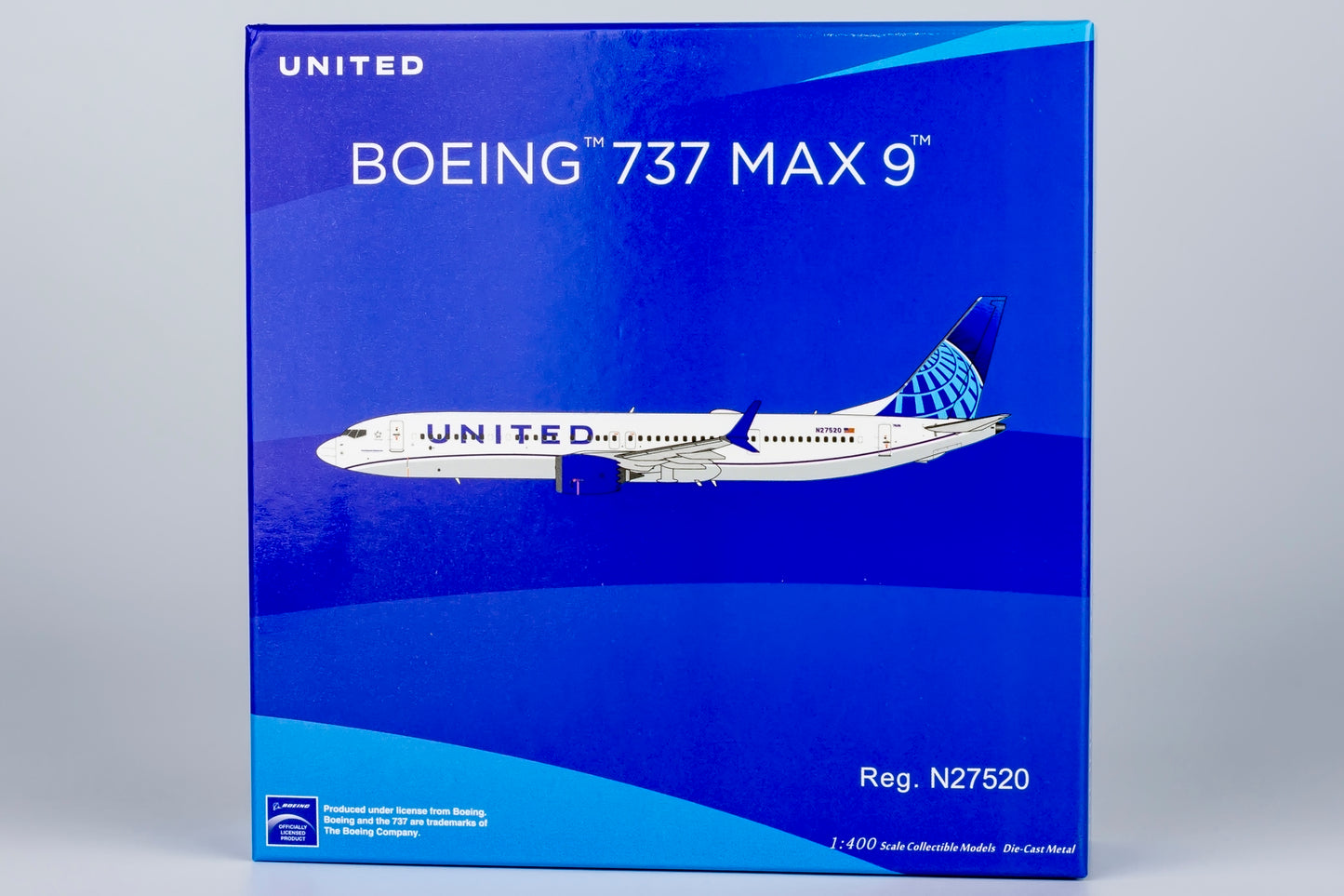 NG Models 1:400 United Airlines Boeing 737 MAX 9 N27520 NG 89012