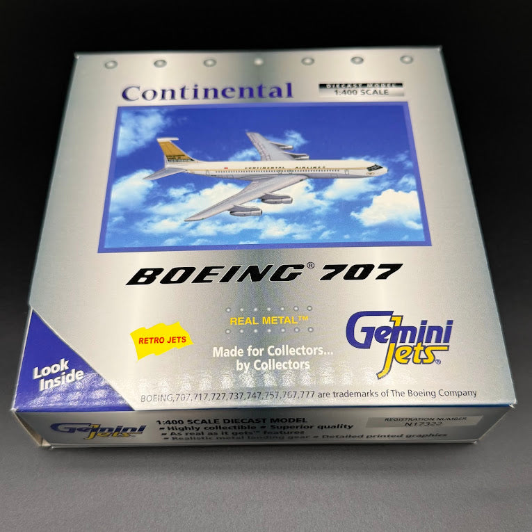 Gemini Jets 1:400 Continental Airlines Boeing 707 N17322