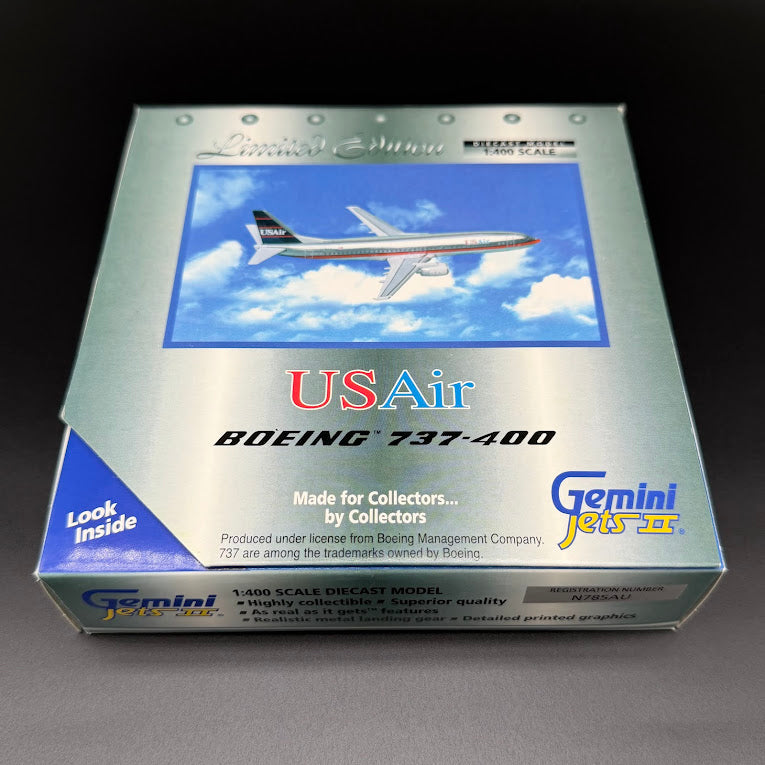 Gemini Jets 1:400 USAir Boeing 737-400 N785AU