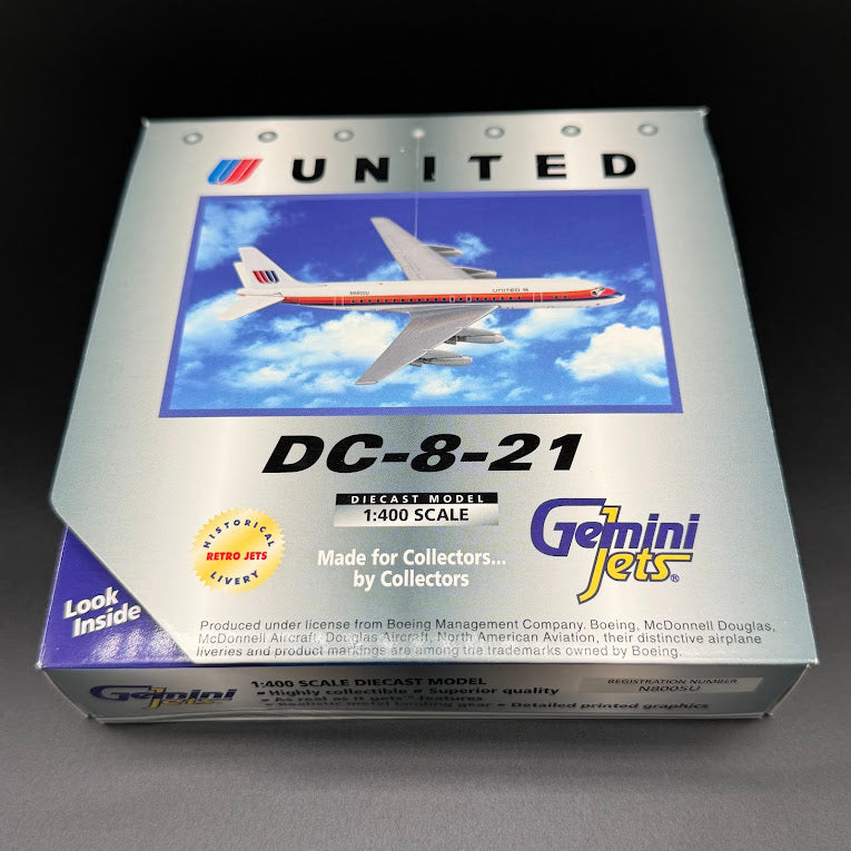 Gemini Jets 1:400 United Airlines McDonnell Douglas DC-8 N8005U