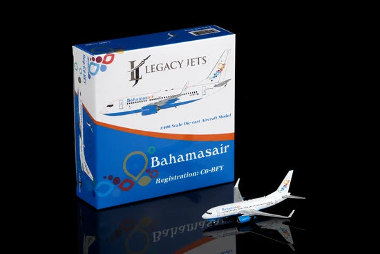 Pre-Order Legacy Jets 1:400 Bahamasair Boeing 737-700 C6-BFY LJ11516-10