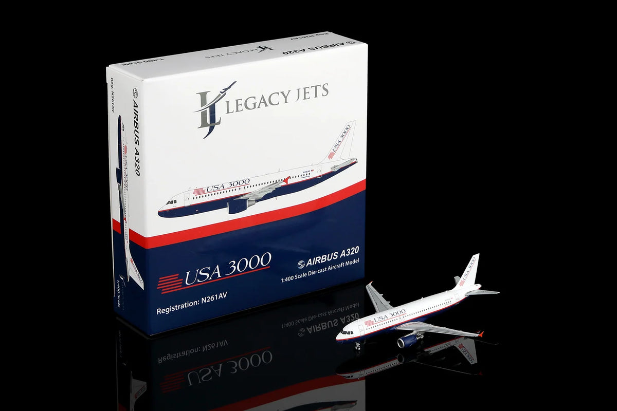 Pre-Order Legacy Jets 1:400 USA 3000 Airbus A320 N261AV LJ11516-9